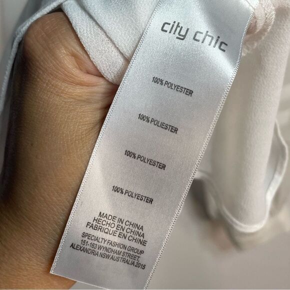 5 for $25🔥City Chic Sheer White Blouse Size 16 - Picture 4 of 6
